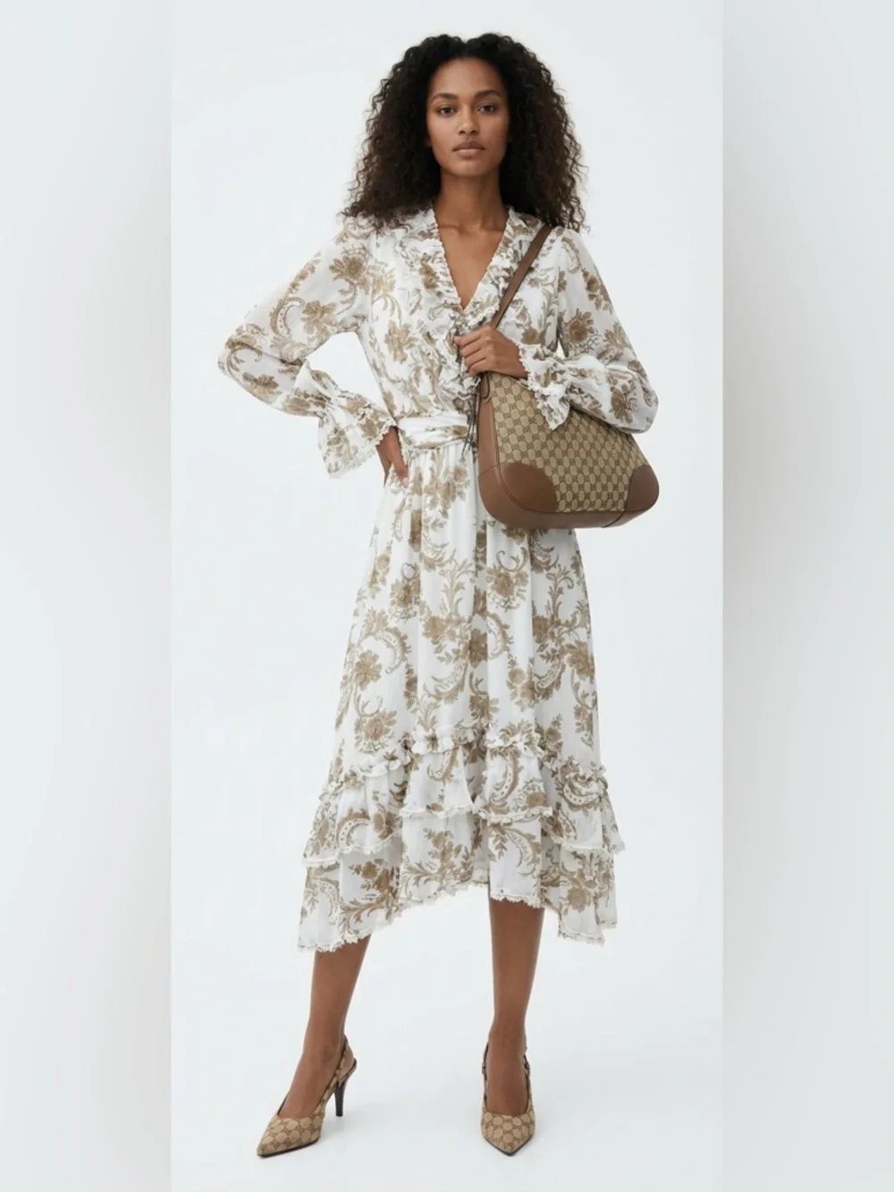 Gucci GG Slingback Pumps EU 40.5 US 10 105mm With Box Dust Bag Shopping Bag - Picture 12 of 12